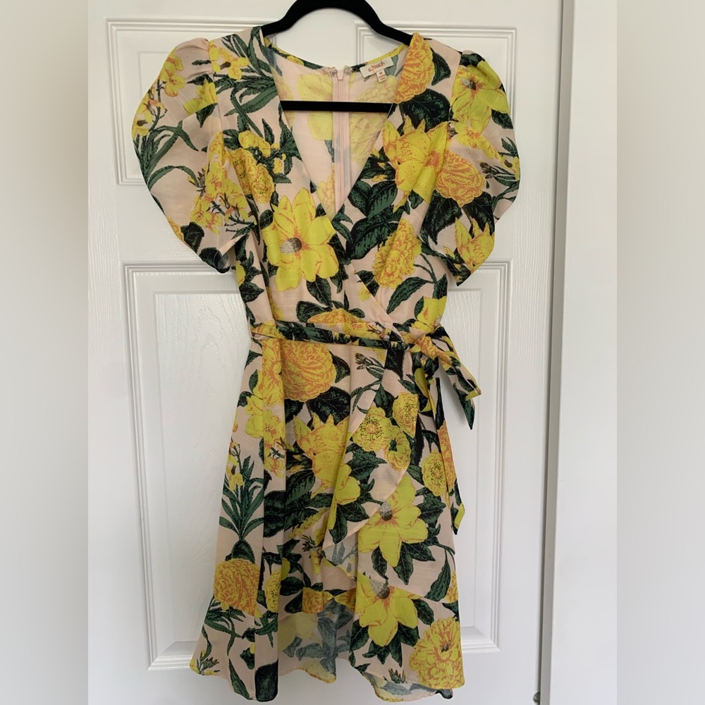 Yellow floral dress